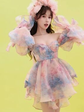 Selkie The Dusk Lovestruck Mini Dress (XL)